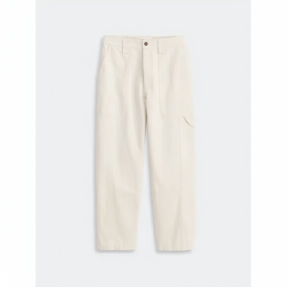 Alex Mill Phoebe Pant In Recycled Denim - Ivory White Painter - Size 2 / XS - Picture 14 of 14